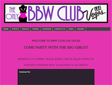 Tablet Screenshot of bbwclublasvegas.com
